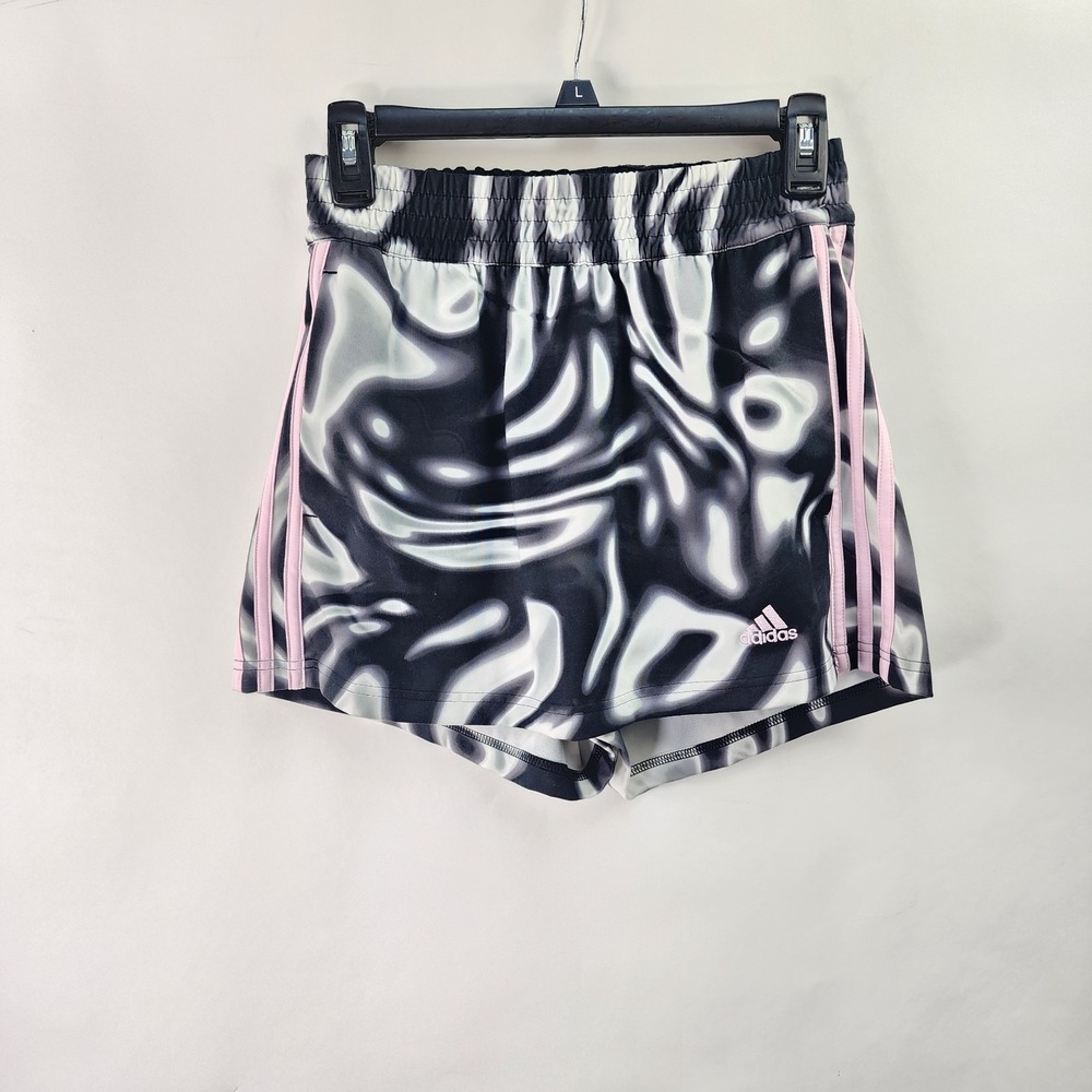 Adidas Skort Women's XS Black White Pink 3 Stripe Tennis Pickleball Athleisure
